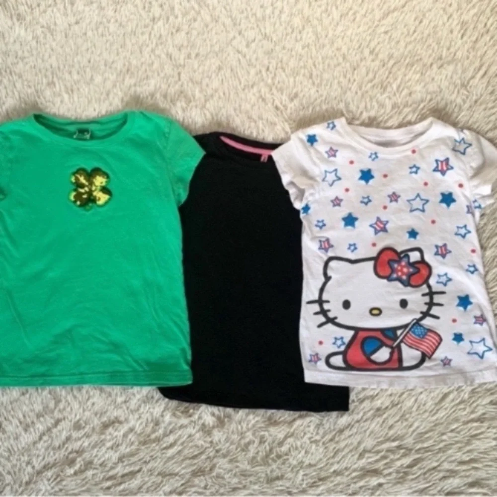 10 Piece Girls Short Sleeve Crewcuts/Gap/Gymboree Top Bundle Size 7/8
